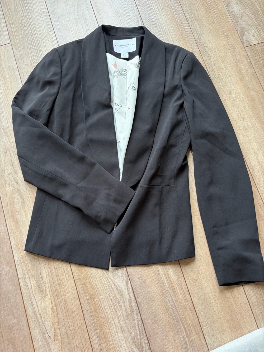 Katherine Barclay Black Collar Blazer